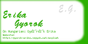 erika gyorok business card